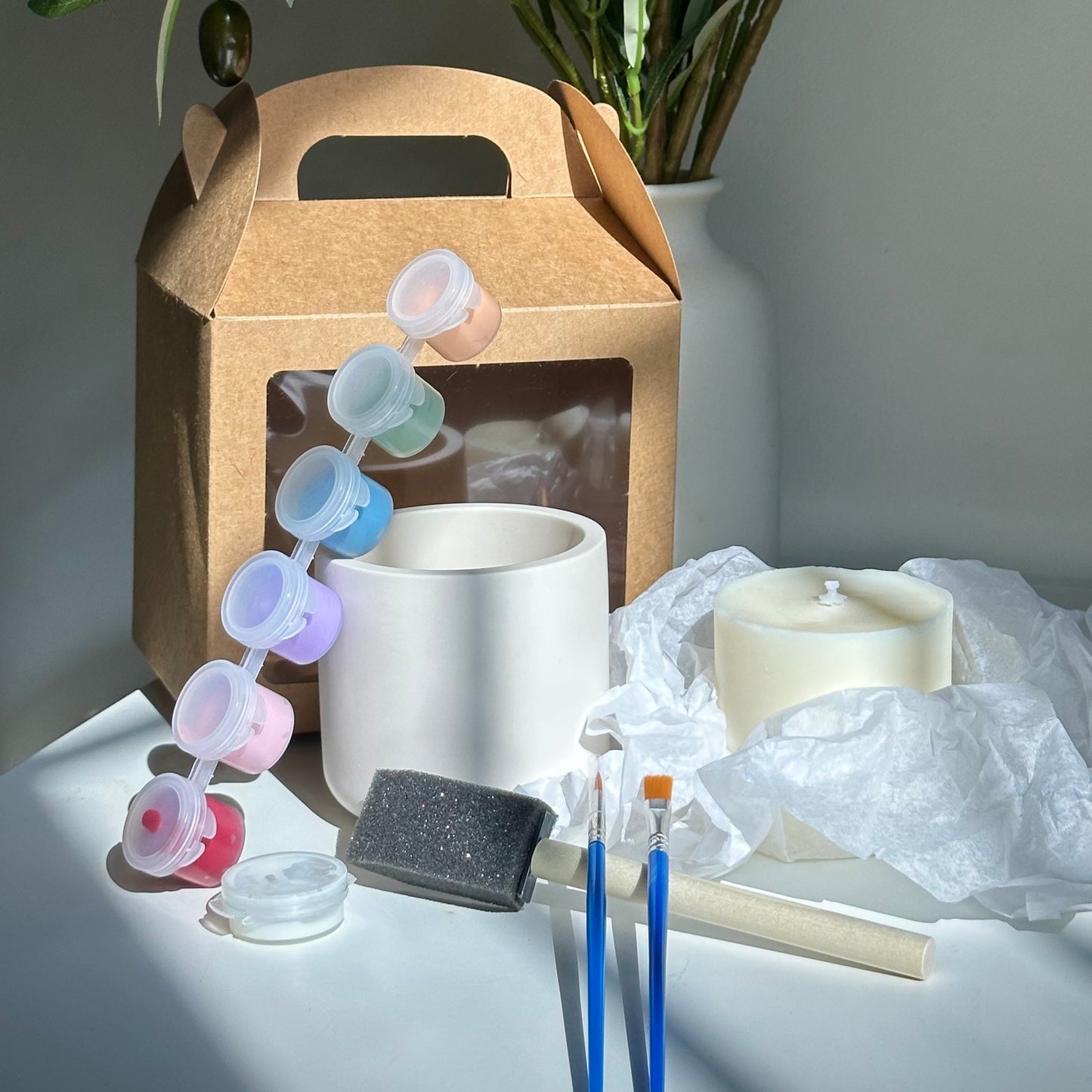 Kit créatif - Personnalise ton pot en jesmonite